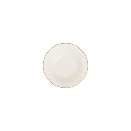 24-delni jedilni set bel/zlat/porcelan