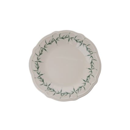 24-delni jedilni set, bela/zelena, porcelan