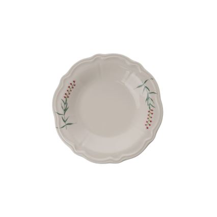 24-delni jedilni set, bela/zelena, porcelan