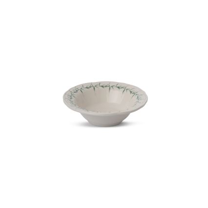 24-delni jedilni set, bela/zelena, porcelan