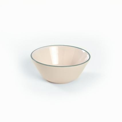 24-delni jedilni set bež/zelena/kamenina