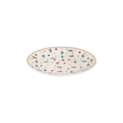 24-delni jedilni set iz porcelana, na voljo v beli, rdeči ali zeleni barvi