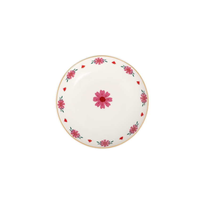 24-delni jedilni set iz porcelana, na voljo v beli, rdeči ali zeleni barvi
