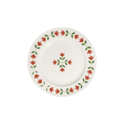 24-delni jedilni set iz porcelana — na voljo v beli, rdeči ali zeleni barvi
