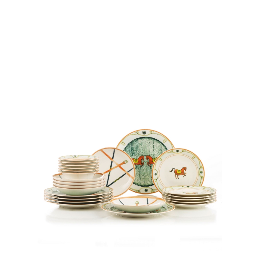 24-delni jedilni set, pisan, porcelan