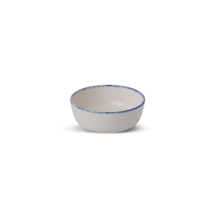 24-delni komplet jedilnega posodja, belo/modro, iz porcelana