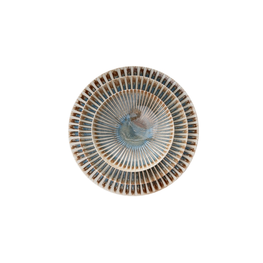 24-delni komplet jedilnega posodja, večbarven/porcelan