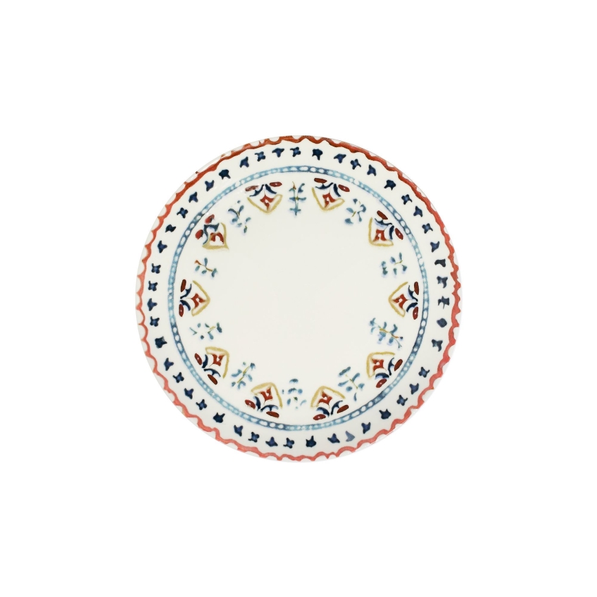 24-delni večbarven jedilni servis iz porcelana