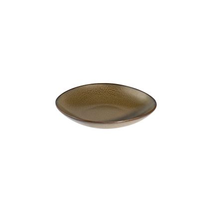 27-delni jedilni komplet, bel/rjav, porcelan