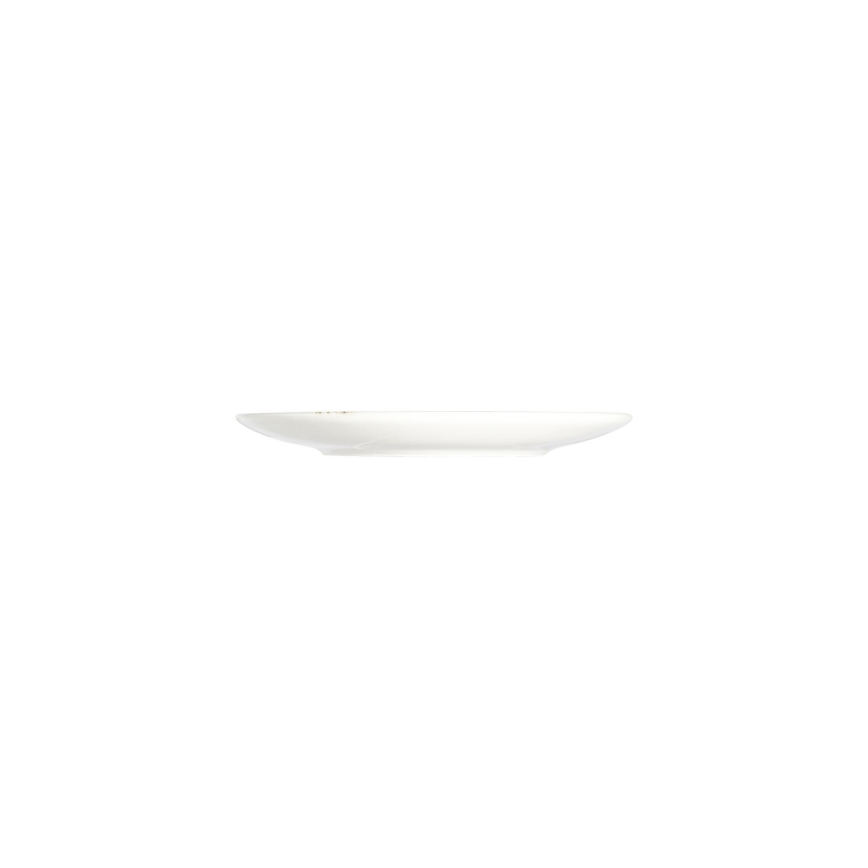 27-delni jedilni komplet, bel/rjav, porcelan