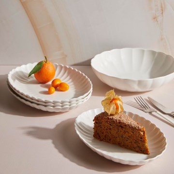 27-delni jedilni servis, bel/porcelan