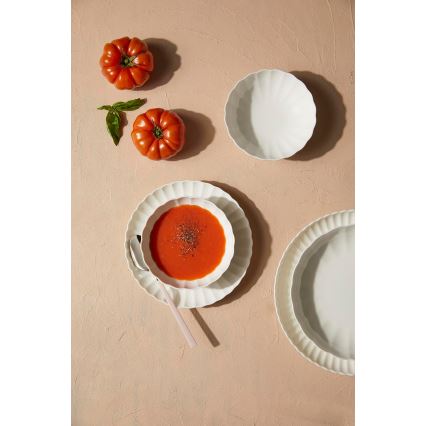 27-delni jedilni servis, bel/porcelan