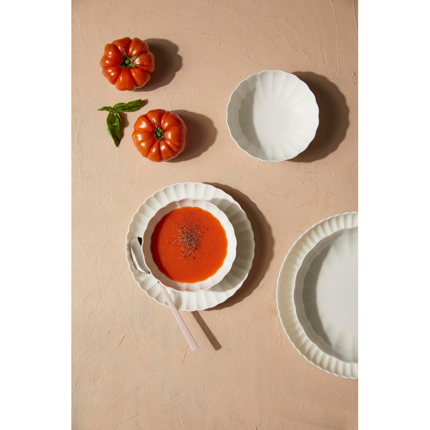 27-delni jedilni servis, bel/porcelan