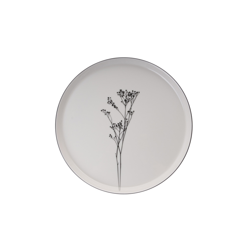 27-delni jedilni servis iz porcelana, bel ali črn