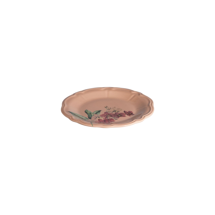 27-delni jedilni servis, roza/bela, porcelan