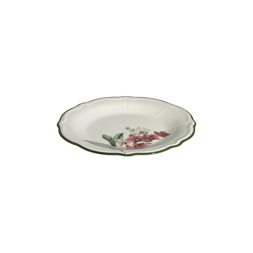 27-delni jedilni servis, roza/bela, porcelan