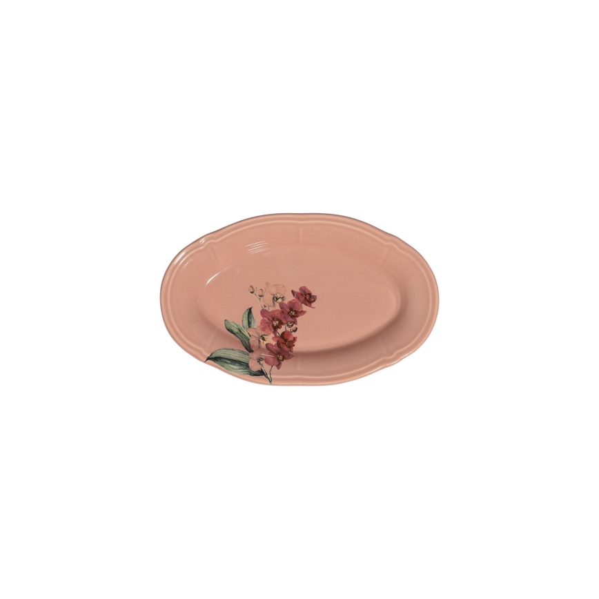 27-delni jedilni servis, roza/bela, porcelan