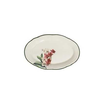 27-delni jedilni servis, roza/bela, porcelan