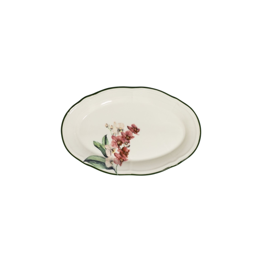 27-delni jedilni servis, roza/bela, porcelan
