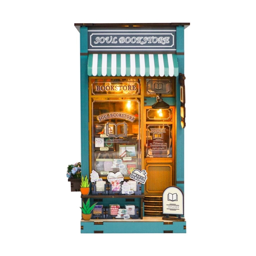 2Kids Toys - 3D sestavljanka LED Knjižne konice Knjižna duša 2xAAA