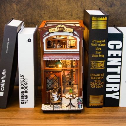 2Kids Toys - 3D sestavljanka LED držalo za knjige Kavarna 2xAAA