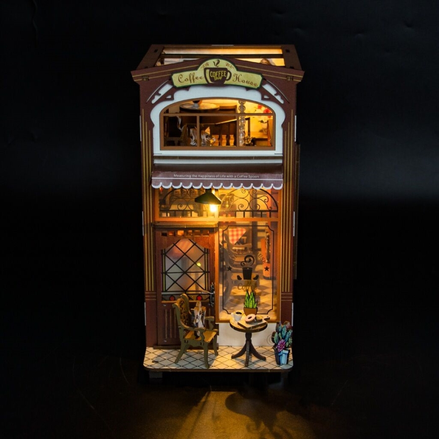 2Kids Toys - 3D sestavljanka LED držalo za knjige Kavarna 2xAAA