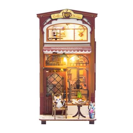 2Kids Toys - 3D sestavljanka LED držalo za knjige Kavarna 2xAAA