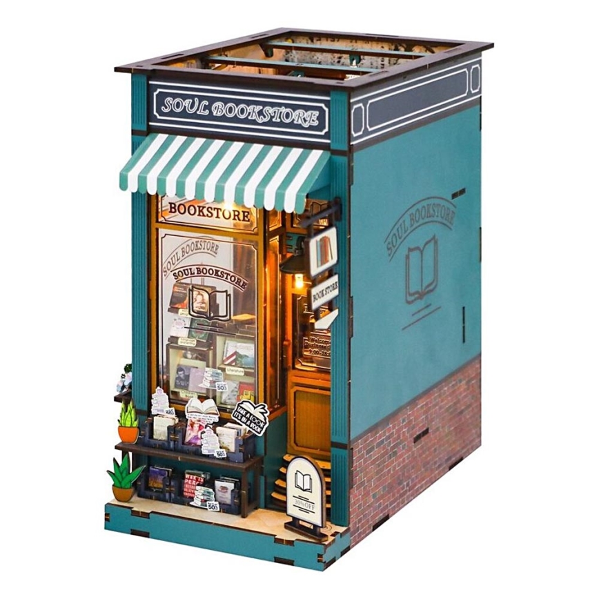 2Kids Toys - 3D sestavljanka LED Knjižne konice Knjižna duša 2xAAA