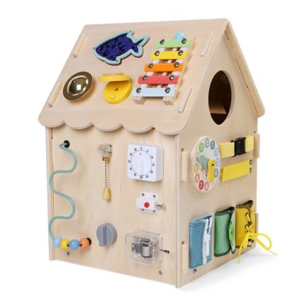 2Kids Toys - Activity tabla hiša bež
