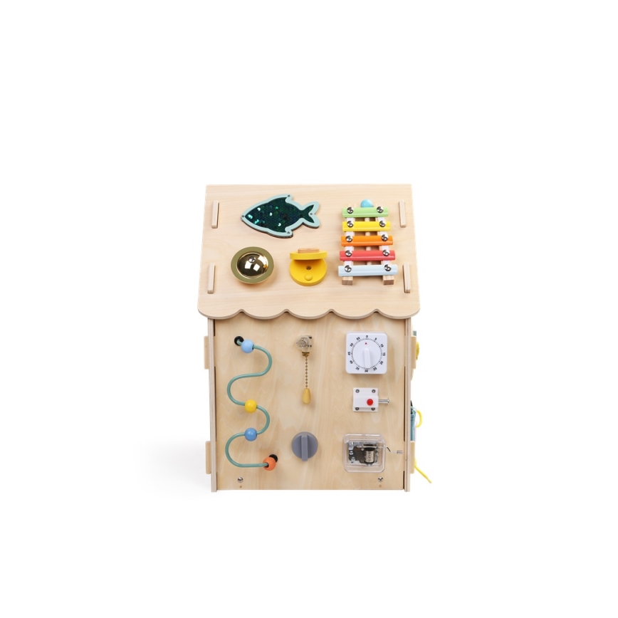 2Kids Toys - Activity tabla hiša bež