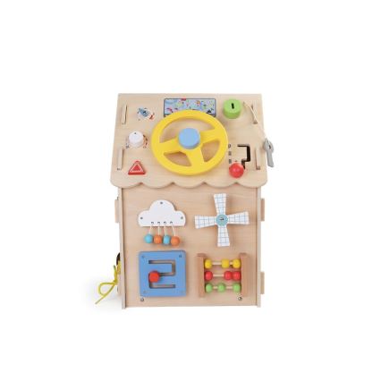 2Kids Toys - Activity tabla hiša bež