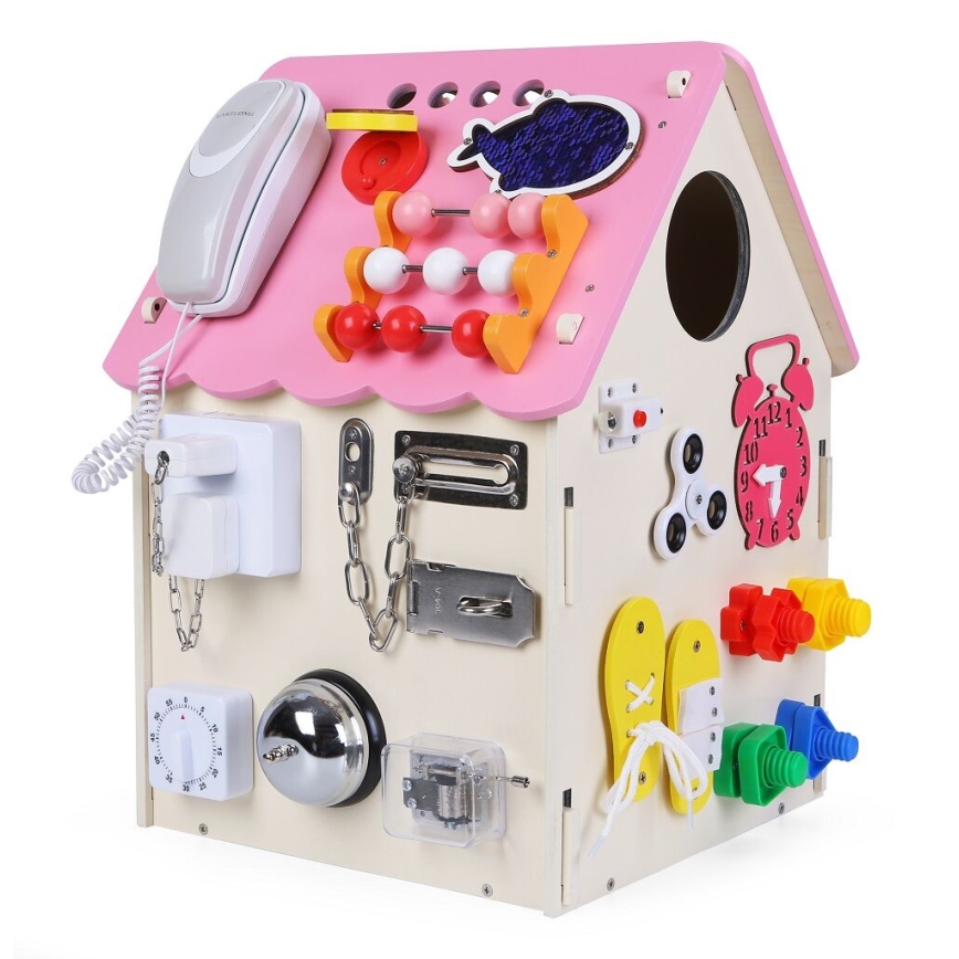 2Kids Toys - Activity tabla hiša roza