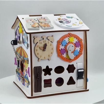 2Kids Toys - Aktivna plošča Hišica, bela