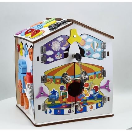 2Kids Toys - Aktivna plošča Hišica, bela