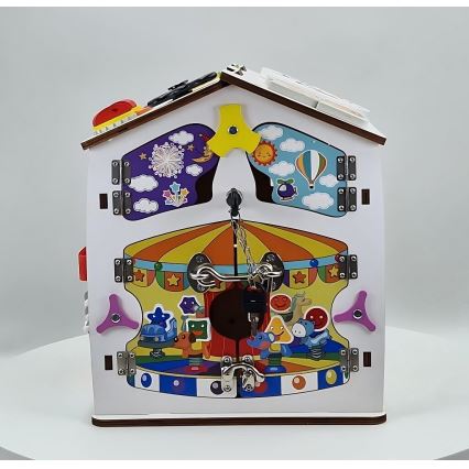 2Kids Toys - Aktivna plošča Hišica, bela