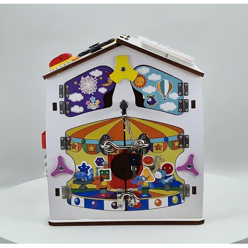 2Kids Toys - Aktivna plošča Hišica, bela