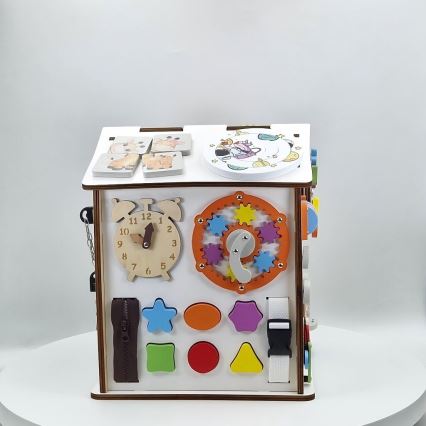 2Kids Toys - Aktivna plošča Hišica, bela