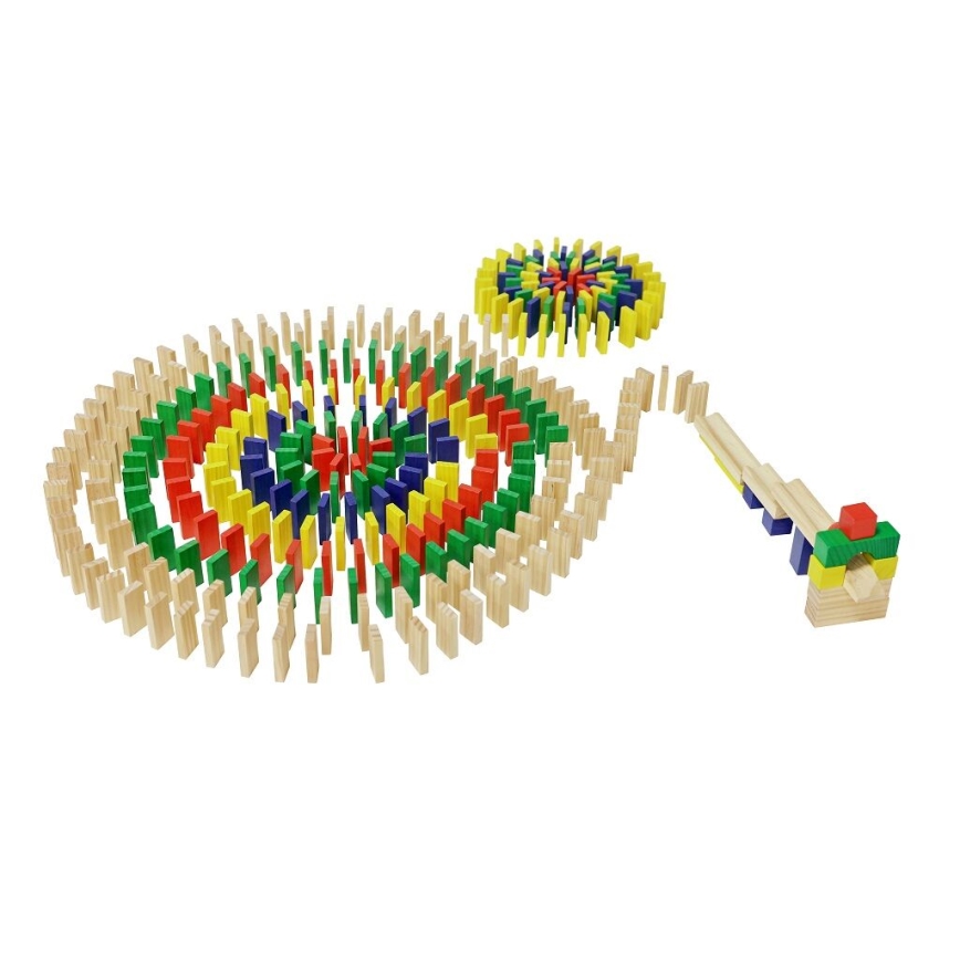 2Kids Toys - Barvito leseno domino, 400 kosov
