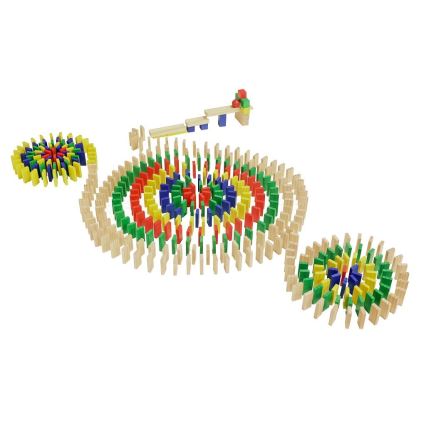 2Kids Toys - Barvno leseno domino, 800 kosov