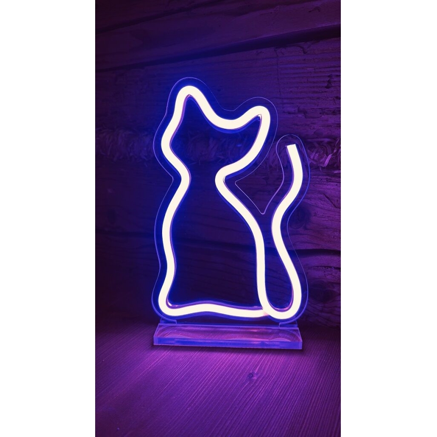 2Kids Toys - LED Neon namizna dekoracija LED/USB mačka