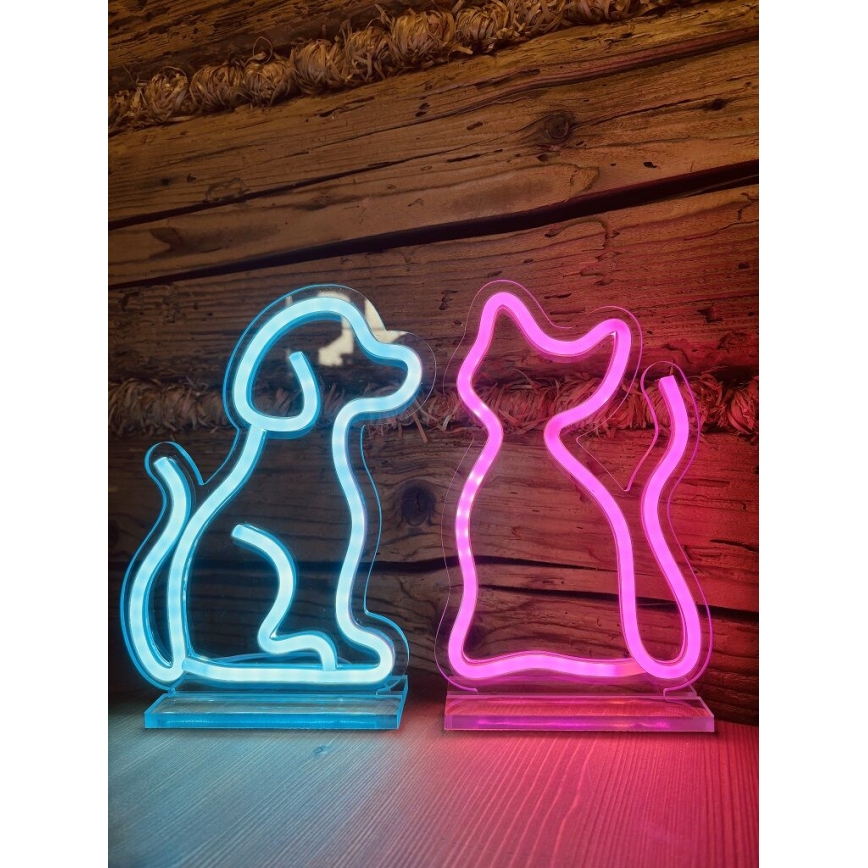 2Kids Toys - LED Neon namizna dekoracija LED/USB mačka