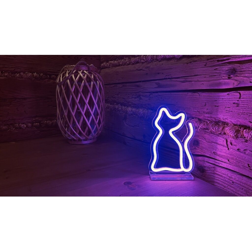 2Kids Toys - LED Neon namizna dekoracija LED/USB mačka