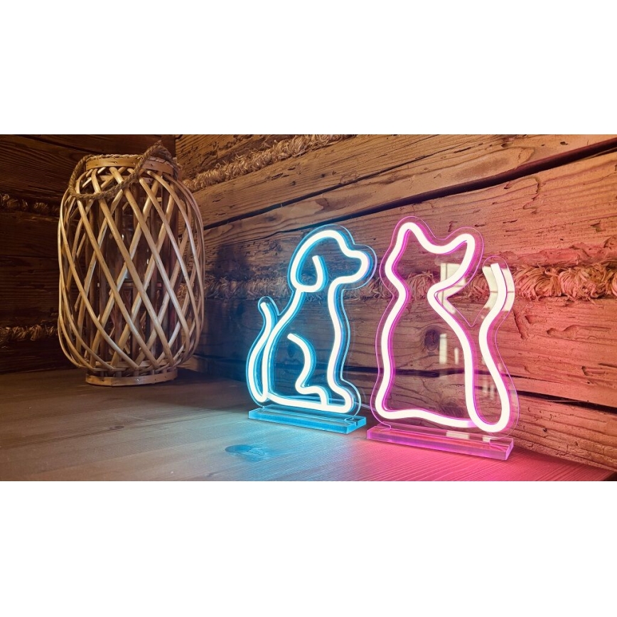 2Kids Toys - LED Neon namizna dekoracija LED/USB mačka