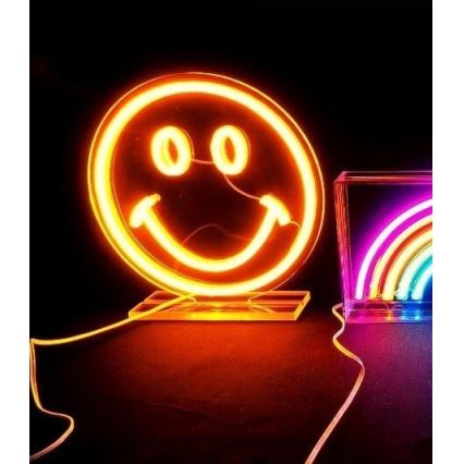 2Kids Toys - LED Neon namizna dekoracija LED/USB smiley