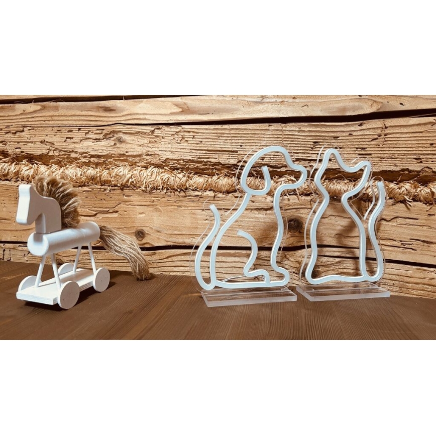 2Kids Toys - LED neonska namizna dekoracija LED/5W/USB pes