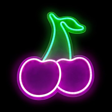 2Kids Toys - LED Neonska stenska dekoracija LED/USB cherries