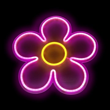 2Kids Toys - LED Neonska stenska dekoracija LED/USB cvet