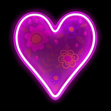2Kids Toys - LED Neonska stenska dekoracija LED/USB heart