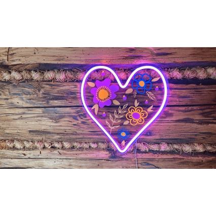 2Kids Toys - LED Neonska stenska dekoracija LED/USB heart