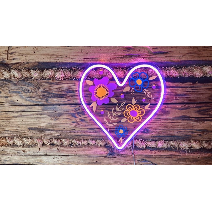 2Kids Toys - LED Neonska stenska dekoracija LED/USB heart
